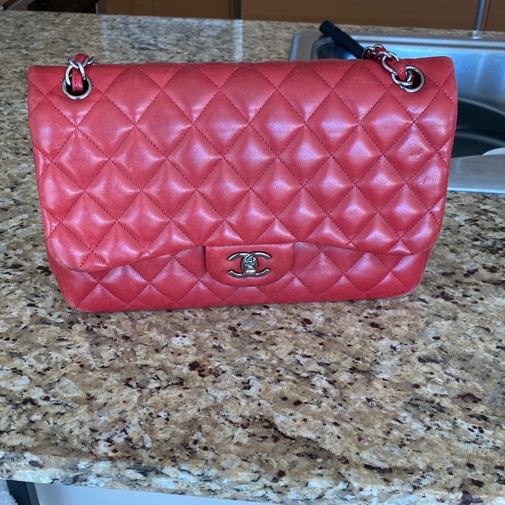 Chanel red purse